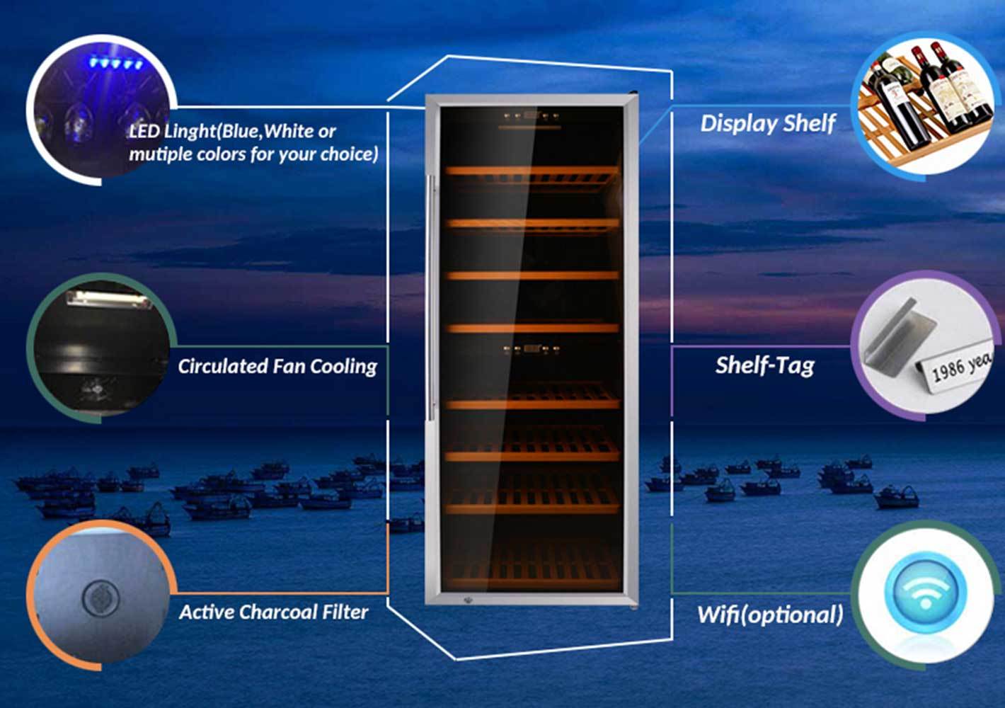wine refrigerator dual zone freestanding cooler door freestanding wine cooler manufacture