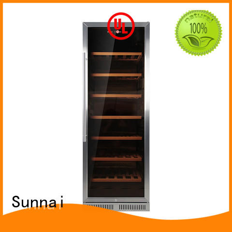 Sunnai double dual zone undercounter wine cooler series for work station