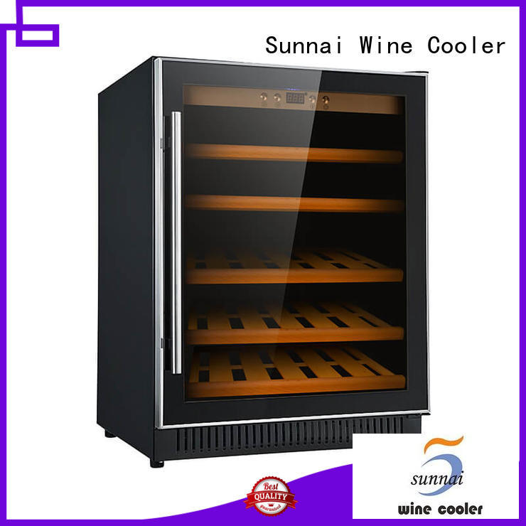 Sunnai single dual zone undercounter wine cooler supplier for shop