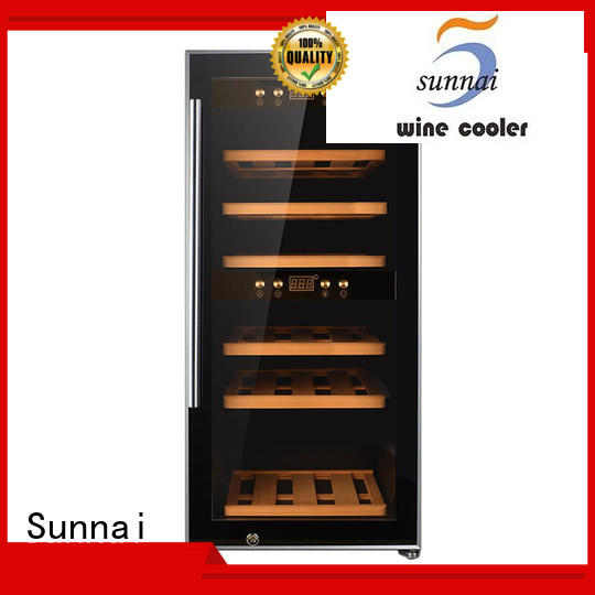 Wholesale cooler wine refrigerator dual zone freestanding refrigerator Sunnai Brand
