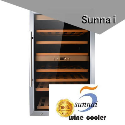 Sunnai online stainless steel door wine cooler series for indoor