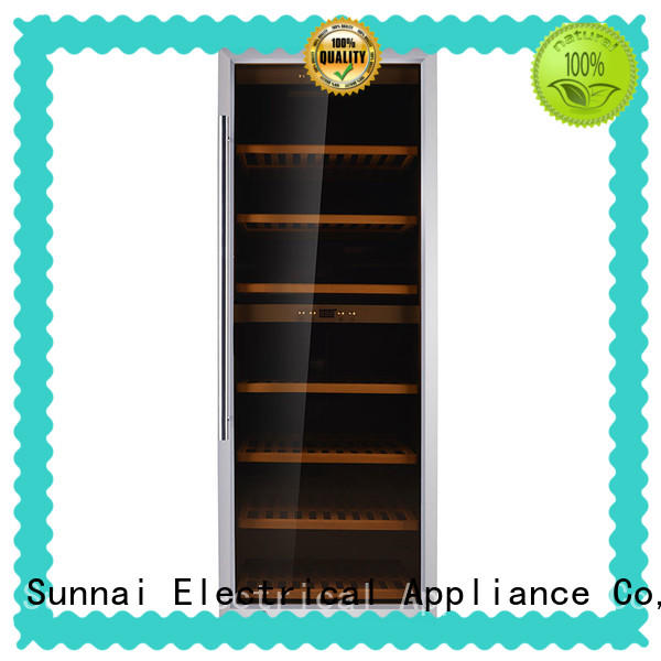 Sunnai fridge free standing wine refrigerator supplier for work station