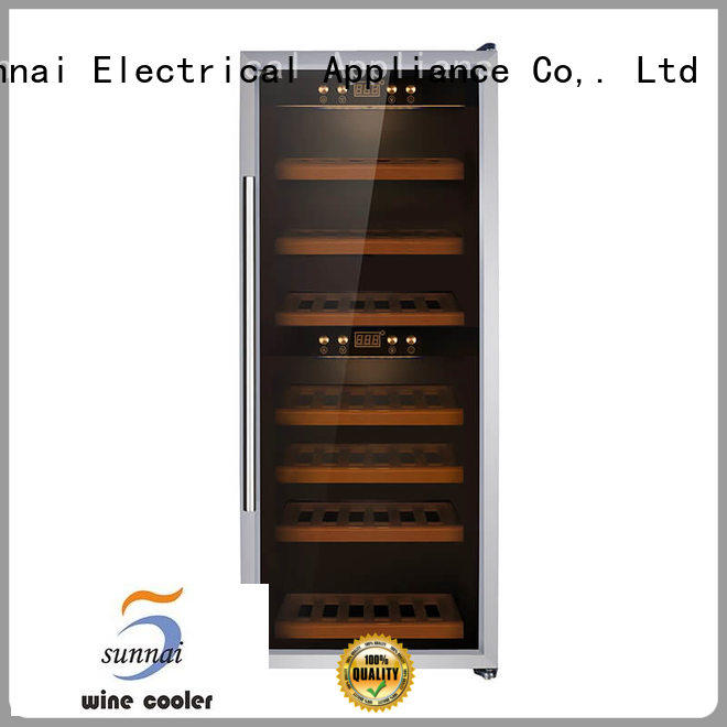 Sunnai smaller integrated wine cooler stainless shop