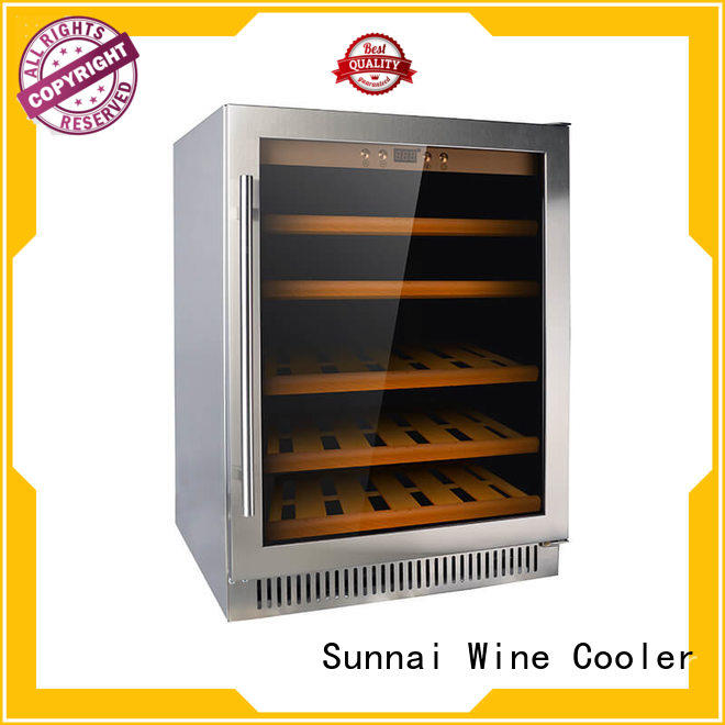 Sunnai high quality under counter wine fridge cooler for indoor