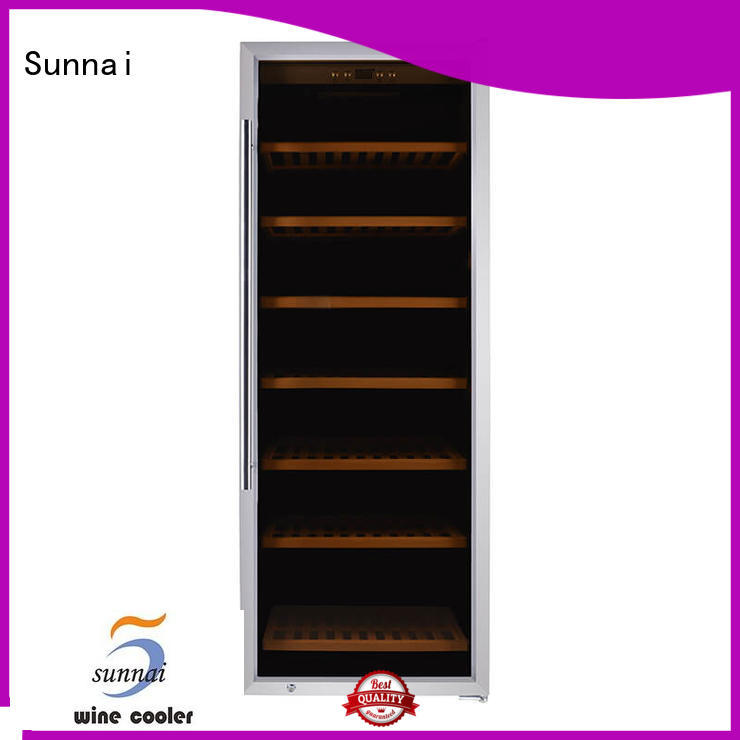 Sunnai shelves wine cooler fridge manufacturer for home