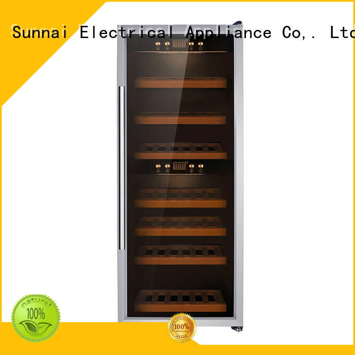 Sunnai single free standing wine refrigerator supplier for indoor